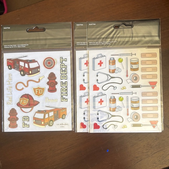 Firefighter Themed Sticker Set - Picture 5 of 9